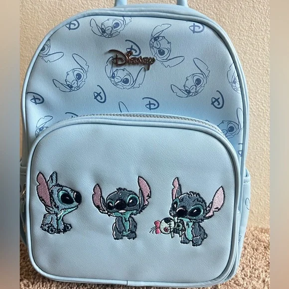 NWT Primark x Disney Stitch embroidered backpack - Picture 2 of 3